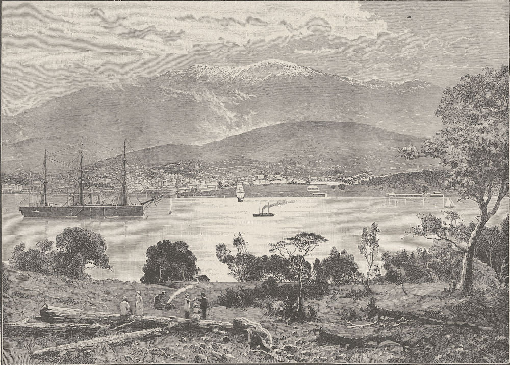 PORT ARTHUR. D'Entrecasteaux Channel & Huon. Hobart 1890 old antique print